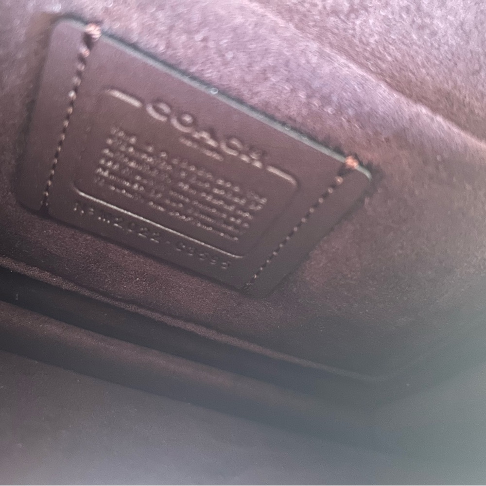Coach Klare Olive Green Pebbled Leather Crossbody Bag Good - Picture 7 of 9